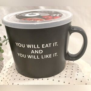 🥳BOGO! NWT Boston Warehouse Souper Mug Ceramic w Pressure Lid.